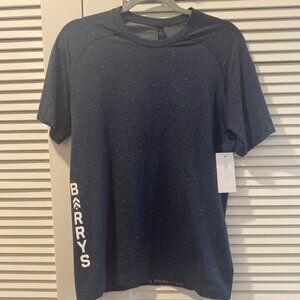 Small navy Lululemon X Barrys metal vent tech ss